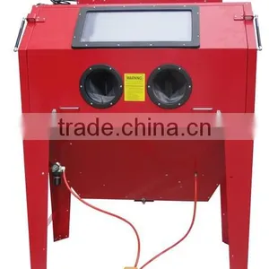 NEW STYLE FRONT DOOR 420L/110Gallon Sand Blasting Machine W/bulit-in Dust Collector thumbnail-1