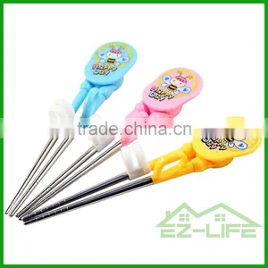 Korean Cute Cartoon 304 Stainless Steel Baby Training Chopsticks thumbnail-1
