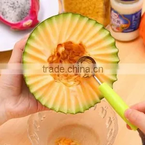 2 in 1 Dual Head Fruit Knife Dig Ball Scoop Spoon Carving Ice Cream Melon Baller thumbnail-4