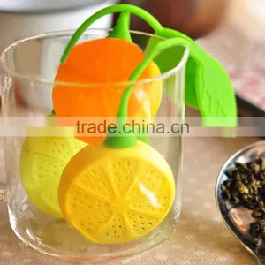 Lemon Silicone Tea Infuser Loose Tea Leaf Strainer Herbal Spice Filter Diffuser Good Idea for Gift thumbnail-2
