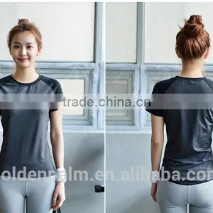 Short Sleeve Contrast Color Extended t Shirt Wholesale thumbnail-1