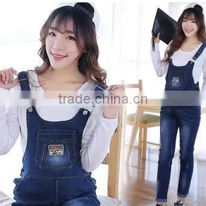 Maternity Spring Spring Fashion Big Yards Pregnant Women Trousers/zipper Suspenders/denim Wear Suspenders thumbnail-4