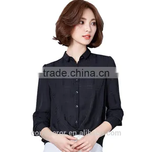 Made to Measurewindow Check Fabric Cotton Shirt for Office Women thumbnail-3