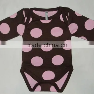 Polka Dot Printed Baby Cotton Romper, T-shirt thumbnail-1