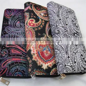 Vogue Lady New Cotton Canvas Diversity Classic Floral Hot Purse thumbnail-4