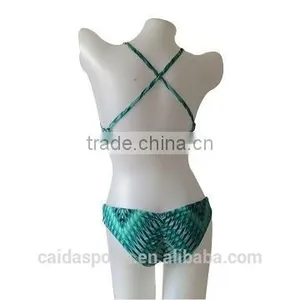 Top Quality Body Fit Malachite Green Sexy Women Bikini Swimwear thumbnail-2