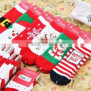 Toddler Baby Christmas Socks Cotton Infant Baby Socks thumbnail-3