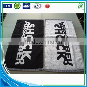Custom Design Full Size Jacquard Logo Terry Bar Towel thumbnail-6
