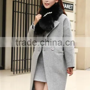 Autumn and Winter Rex Rabbit Hair Fur Collar Son of Thick Plush Scarf Female Faux Small Muffler Scarf thumbnail-5