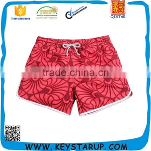 Custom Print Colorful Ladies Hot Beach Shorts Women's Fashion Surfing Board Shorts thumbnail-1