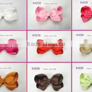 Boutique Hair Bows Girls Baby Alligator Clip Grosgrain Ribbon Headbands Popular Children Tire/hair Clip/hair Bowknot thumbnail-3