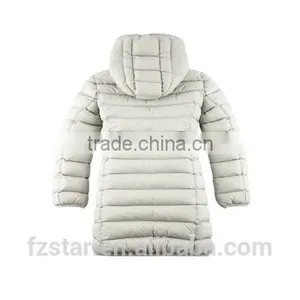 Women Long Ultralight Down Jacket With Hoody thumbnail-3