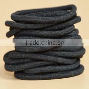 Black Ponytail Ring Elastic Hair Bands thumbnail-1