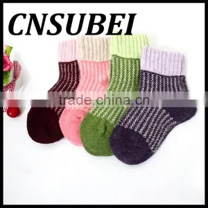 China Supplier Customized Winter Child Baby Colorful Rabbit Wool Tube Socks thumbnail-5