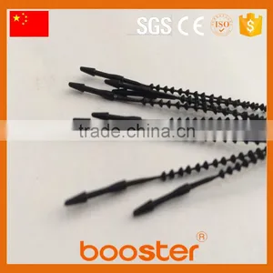 3'' Black Plastic Pearl Tie thumbnail-2