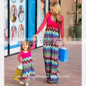 Mommy and me Maxi Dress Mother Daughter Matching Dress thumbnail-1
