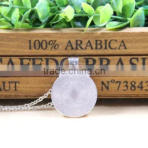 XP-TGN-HE-129 Wholesale Glass Cabochon Necklace In Alloy thumbnail-3