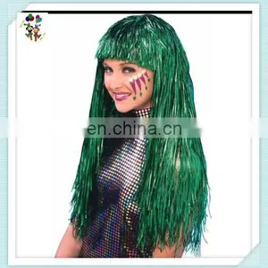 Cheap Colorful Mardi Gras Party Women Long Tinsel Wigs HPC-0025 thumbnail-3