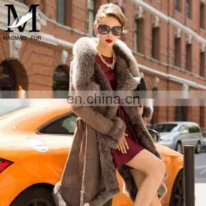 Latest Design Double Face Lamb Skin Thick Leather Jacket thumbnail-1