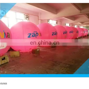Pink Color Round Pvc Balloon/ Helium Gas Balloon With Logo thumbnail-1