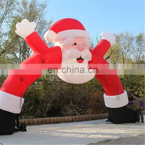 4m High 8m Wideth Giant Inflatable Santa Arch With LED for Park Decoration Sam yu 6609 thumbnail-1