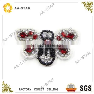Butterfly Pattern Bead and Stone Appliques for Clothes Decoration thumbnail-1