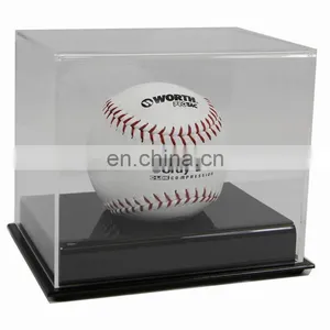 Clear Square PMMA Football Display Case Plexiglass Football Display Stand Acrylic Football Display Box thumbnail-4