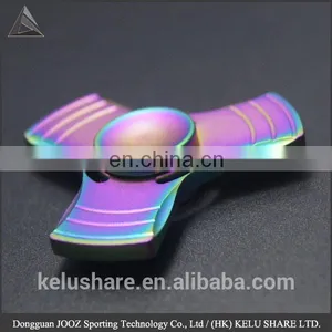 Sparkling Colorful Metal LED Effect Finger Toy Spinning Top thumbnail-1