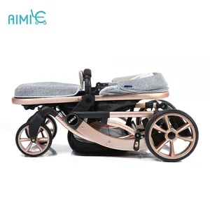 2018 Golden Foldable High Landscape Pram China Factory thumbnail-5