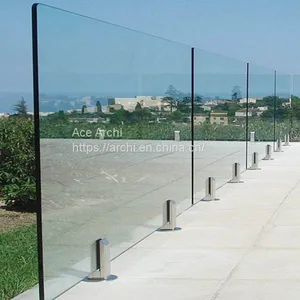 High Quality Stainless Steel Round Glass Pool Fence Spigot thumbnail-3