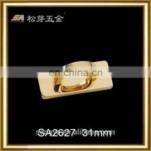 Fashionable Gold Plated Metal Accessory For Ladies Bag, Custom Gold Metal Arch Bridge For Bags, Zinc Alloy Metal Fitting thumbnail-1