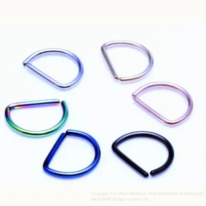 Titanium D Steel Ear Ring Ear Clip Ear Clip Stainless Steel Jewelry Wholesale Manufacturer of Foreign Trade thumbnail-1