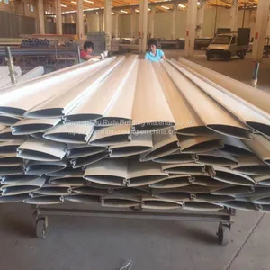 V-Shape Aluminum Baffle Ceiling/Aluminium Linear False Ceiling Wholesale/Aluminum Profile Wood Grain Color Metal Baffle Ceiling thumbnail-1