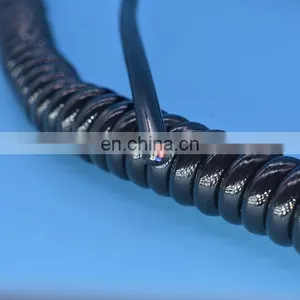 Spring Wire Coiled Cable/telephone Spring Cable Low Voltage Flexible Retractable Spiral Spring Coiled Cable thumbnail-4