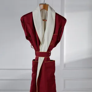 Eliya Luxury Wholesale Women Hotel Waffle 100 Cotton Couples Bathrobe Set With Embroidery Logo - Buy Bathrobe thumbnail-1