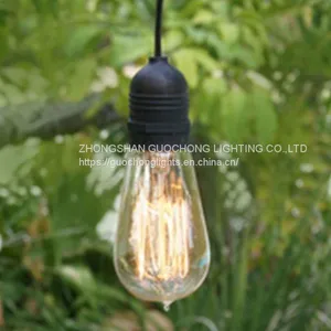 11FT SINGLE SOCKET COMMERCIAL GRADE OUTDOOR PENDANT LIGHT LAMP CORD thumbnail-1