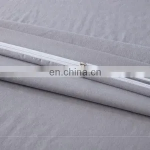 London Bedding Gray Pure Plaid Full Queen 100% Cotton Duvet Cover Set With Zipper thumbnail-5