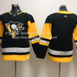 Pittsburgh Penguins Blank Kids Black Jersey thumbnail-1