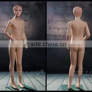 Engraving Head Cheap Fiberglass Children Mannequin Realist Kids Dummy Manikin KD8 thumbnail-3