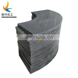 Green Profiled Bar Made by Pure UHMWPE Cnc Machine According to Your Drawing High Quality Customized UHMWPE Plastic Rollers UPE thumbnail-2
