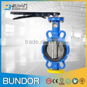 With-Pin Type Wafer Soft Seat Butterfly Valve Cast Iron thumbnail-4