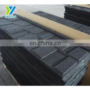 Roofing Construction Black Stone Coated Metal Roofing Shingle in Malaysia thumbnail-3