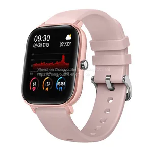 2022 Hot Sale 1.4 Inch TFT Color Screen 240*240 Fitness Tracker Blood Pressure Women P8 Smart Watch thumbnail-4