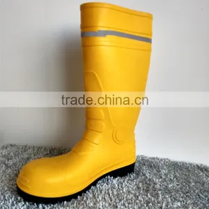China Fashion New Yellow Pvc Rain Boots/mining Work Boots thumbnail-1