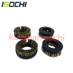 PCB Router Machine Brush Black Cleaning OD 40mm CNC Pressure Foot Brush White Handle for Zhitong/Tianqi Machine thumbnail-1