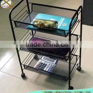 Black Metal Bookcase,Metal Shelf thumbnail-1