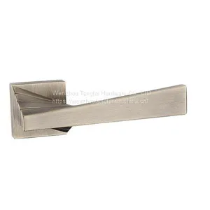 Popular New Design Good Quality Zinc Alloy/zamac/zamak/aluminum Door Handle for European Door Lock thumbnail-1