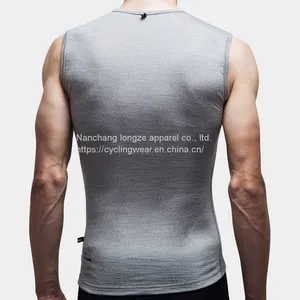 Men's Merino Wool Tank Top Sleeveless Shirt for Riding Cycling thumbnail-2