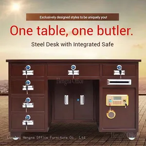 Multi-Functional Safe Desk for Office – Intelligent Password System, Large Storage, Anti-Prying Design, Ideal for Managers thumbnail-2