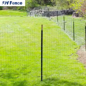 Factory Wholesale Green Metal USA Farm Heavy Studded Steel T Fence Post 7 FT 1.25 Lb. T-Post thumbnail-4